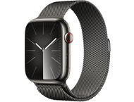Смарт часовници Apple Watch S9 Cellular 45mm Graphite Stainless Steel Case w Graphite Milanese Loop