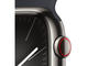 Смарт часовници Apple Watch S9 Cellular 45mm Graphite Stainless Steel Case w Midnight Sport Band - S/M