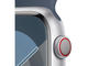 Смарт часовници Apple Watch S9 Cellular 41mm Silver Alu Case w Storm Blue Sport Band - S/M