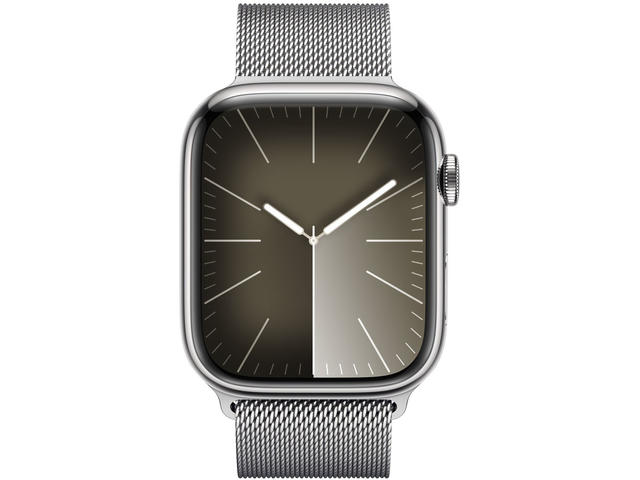 Смарт часовници Apple Watch S9 Cellular 45mm Silver Stainless Steel Case w Silver Milanese Loop
