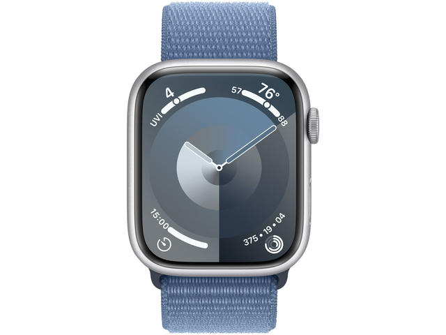 Смарт часовници Apple Watch S9 Cellular 45mm Silver Alu Case w Winter Blue Sport Loop