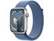 Смарт часовници Apple Watch S9 Cellular 45mm Silver Alu Case w Winter Blue Sport Loop