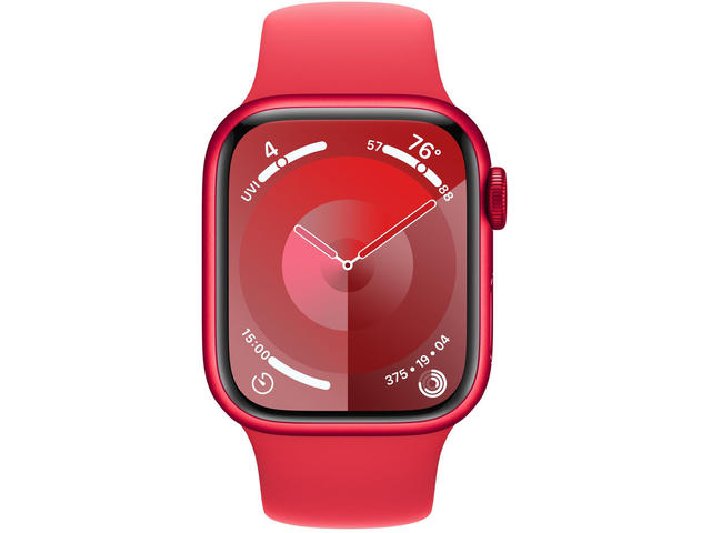 Смарт часовници Apple Watch S9 Cellular 41mm RED Alu Case w RED Sport Band - M/L