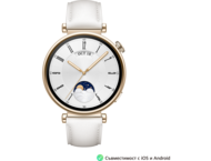 Смарт часовници Huawei Watch GT4 41mm Female (Aurora-B19L) Leather