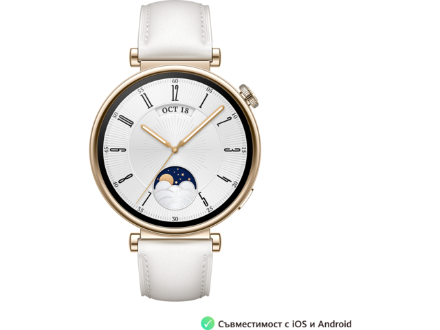 Смарт часовници Huawei Watch GT4 41mm Female (Aurora-B19L) Leather
