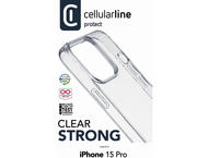 Калъфи Cellular line Clear Strong за iPhone 15 Pro