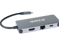 USB Хъб D-link 6-в-1 USB-C Hub