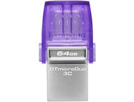 USB памети Kingston 64GB DataTraveler microDuo 3C 200MB/s dual USB-A + USB-C