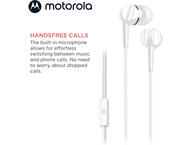 Слушалки Motorola Earbuds 105, White