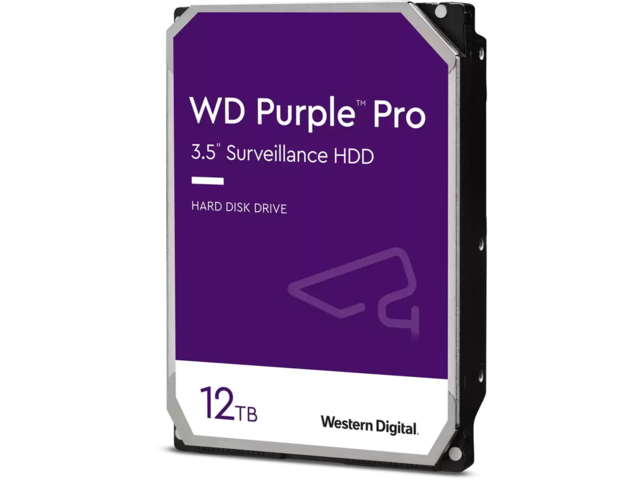 Твърди дискове 12TB 7200rpm Western Digital Purple Pro Surveillance