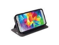 Калъфи Krusell Malmo Flip cover - кожен калъф, тип портфейл за Samsung Galaxy S5 Mini SM-G800 (черен)