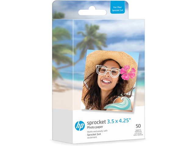 Хартия HP Sprocket Paper 3.50 x 4.25 инча, 50 броя