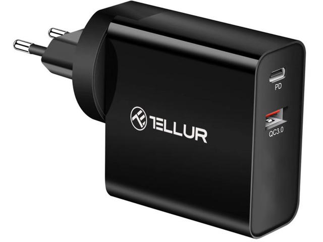 Зарядни устройства Tellur Dual-Port PD стенно зарядно