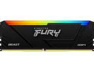 Оперативна памет 32GB (2x16GB) DDR4 3600MT/s Kingston FURY BEAST RGB Black
