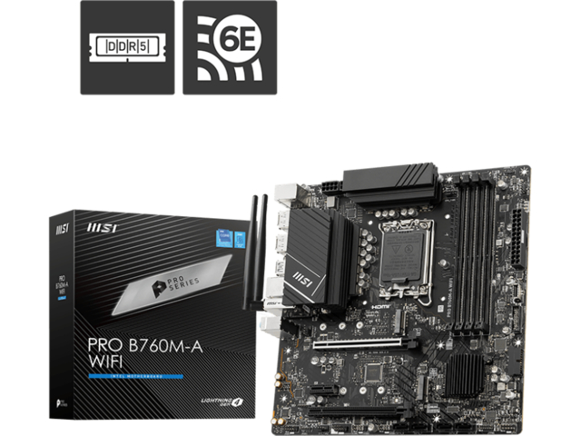 Дънни платки MSI PRO B760M-A WIFI
