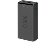 Външни батерии SBS Fast charge powerbank: 20000 mAh, Black
