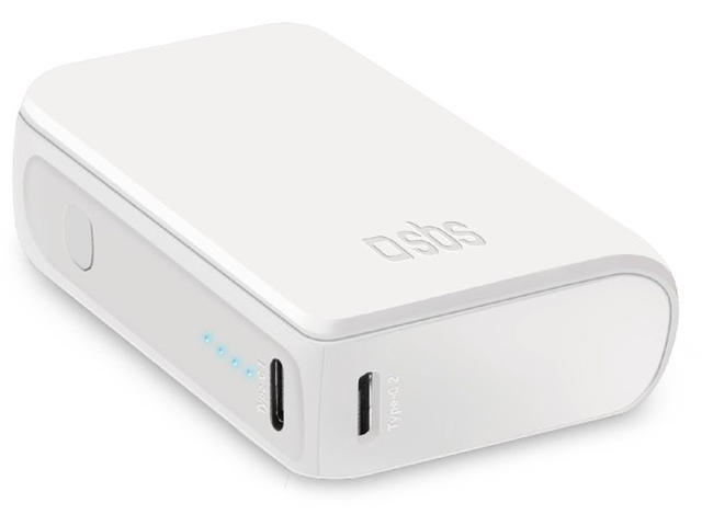 Външни батерии SBS NanoTube Power Bank 10 000 mAh, White