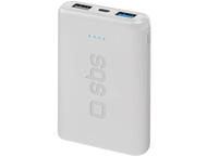 Външни батерии SBS Pocket Power Bank 5000 mAh, White