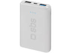 Външни батерии SBS Pocket Power Bank 5000 mAh, White