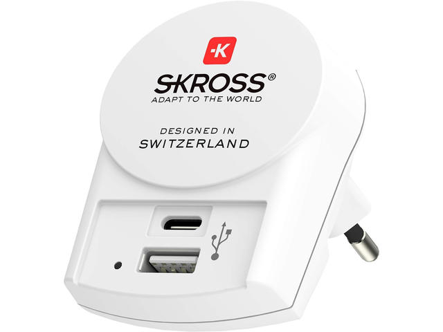 Зарядни устройства SKROSS Euro USB Charger 1.302423, USB-А, USB-C