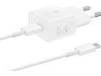 Зарядни устройства Samsung USB-C 25W Travel Wall Charger, White