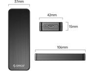 Джаджи Orico Case - M.2 NVMe M key - USB3.1 Gen2 Type-C, 10Gbps 