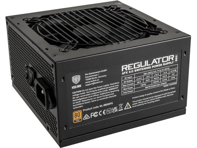 Захранвания за компютри Kolink Regulator 850W