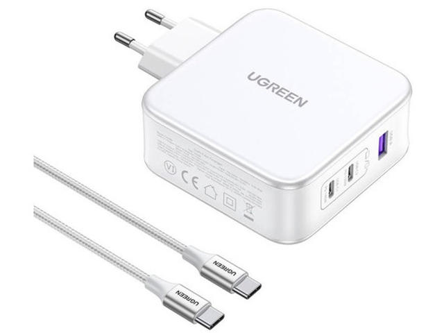 Зарядни устройства Ugreen CD289 220V NEXODE, White