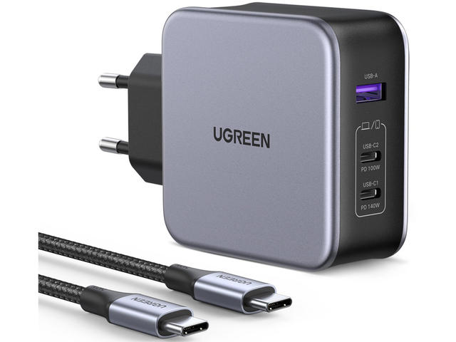 Зарядни устройства Ugreen CD289 220V NEXODE, Gray