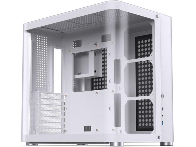 Кутии Jonsbo TK-2 2.0 White с извито стъкло