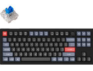 Клавиатури Keychron V3 TKL Knob QMK Carbon Black, Keychron K Pro Blue Switch, RGB Backlight