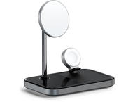 Зарядни устройства Satechi магнитна стойка за безжично зареждане 3 в 1