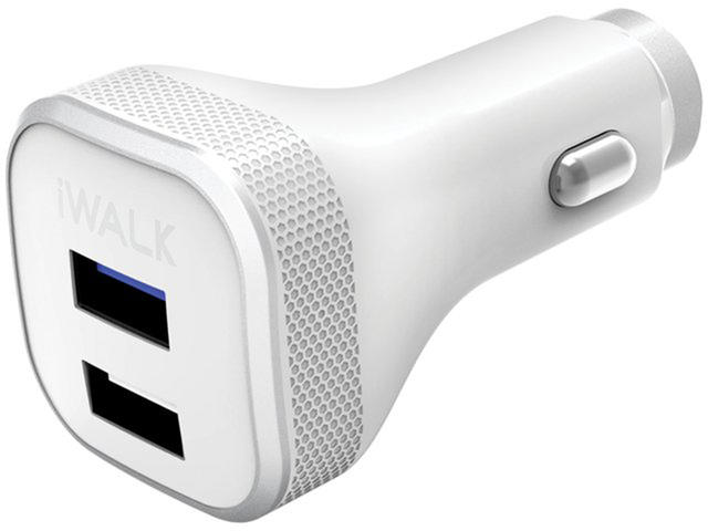 Зарядни устройства iWalk CCD006Q-002A Quick Charge Car Charger (White)
