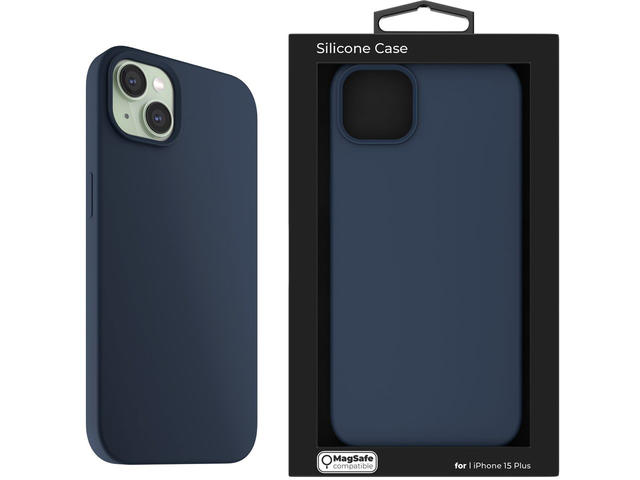 Калъфи Next One Silicone Case for iPhone 15 Plus MagSafe compatible - Royal Blue