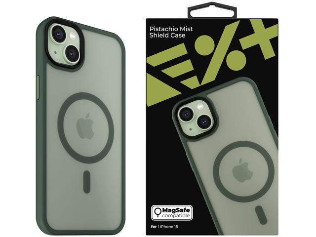 Калъфи Next One Mist Shield Case for iPhone 15 MagSafe Compatible - Pistachio