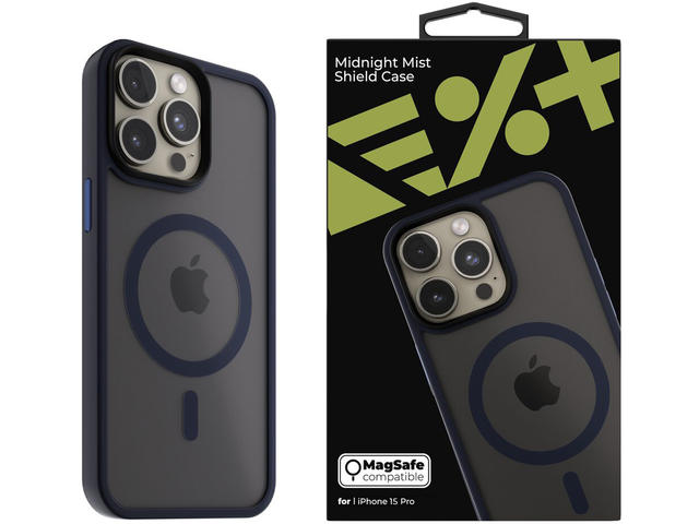 Калъфи Next One Mist Shield Case for iPhone 15 Pro MagSafe Compatible - Midnight