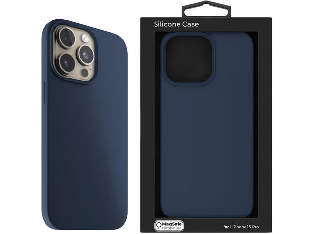 Калъфи Next One Silicone Case for iPhone 15 Pro MagSafe compatible - Royal Blue