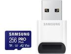 Карти памет 256GB Samsung PRO Plus microSD Card (2023) с USB четец