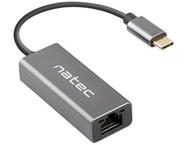 Кабели и Адаптери Natec Cricket USB към RJ45 Ethernet адаптер мрежова карта USB-C 3.1, 1xRJ45 1GB, кабел