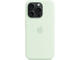 Калъфи Apple iPhone 15 Pro Silicone Case with MagSafe - Soft Mint