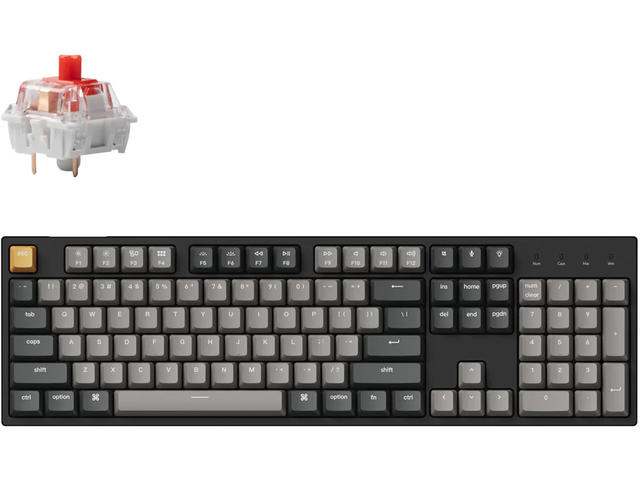 Клавиатури Keychron C2 Pro QMK/VIA Full-Size Hot-Swappable Keychron K Pro Red Switch RGB Backlight