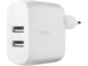 Зарядни устройства Belkin BOOST CHARGE 24w USB-A , бяло