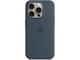 Калъфи Apple iPhone 15 Pro Silicone Case with MagSafe - Storm Blue