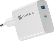 Зарядни устройства Natec Ribera Gan 45W, White