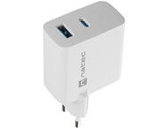 Зарядни устройства Natec Ribera Gan 45W, White