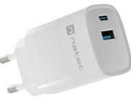 Зарядни устройства Natec Ribera Gan 30W, White