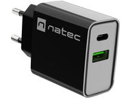 Зарядни устройства Natec Ribera Gan 20W, Black