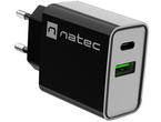 Зарядни устройства Natec Ribera Gan 20W, Black