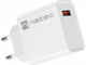 Зарядни устройства Natec Ribera Gan 18W, White