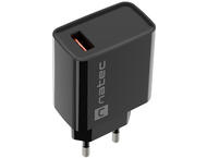 Зарядни устройства Natec Ribera Gan 18W, Black